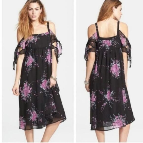 Free People Tied To You Floral Midi Dress - Picture 7 of 8
